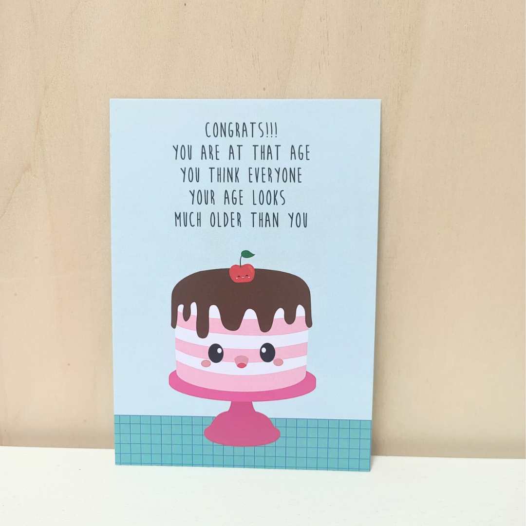 Kaart 'Your age looks much older'