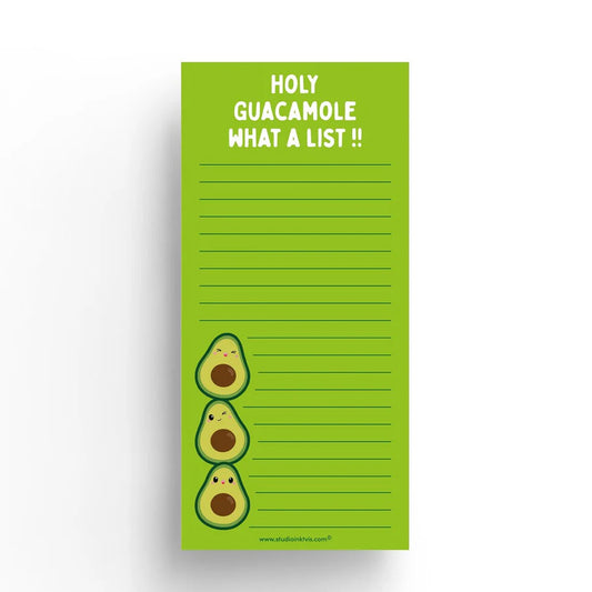 Notitieblok 'Holy guacamole what a list!