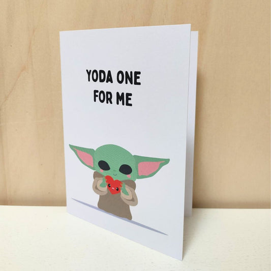 Wenskaart 'Yoda one for me'