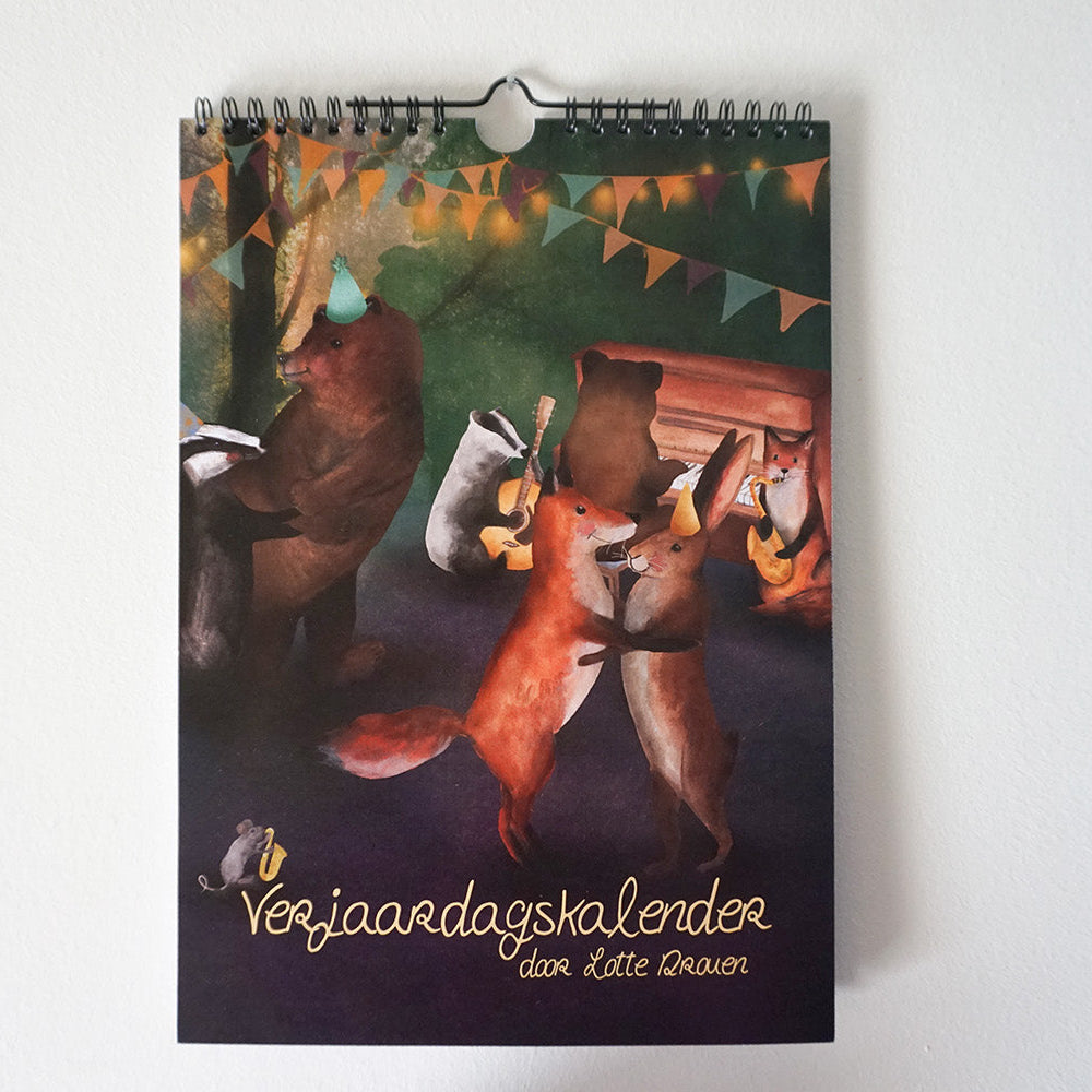 Verjaardagskalender 'Onderweg met vos'