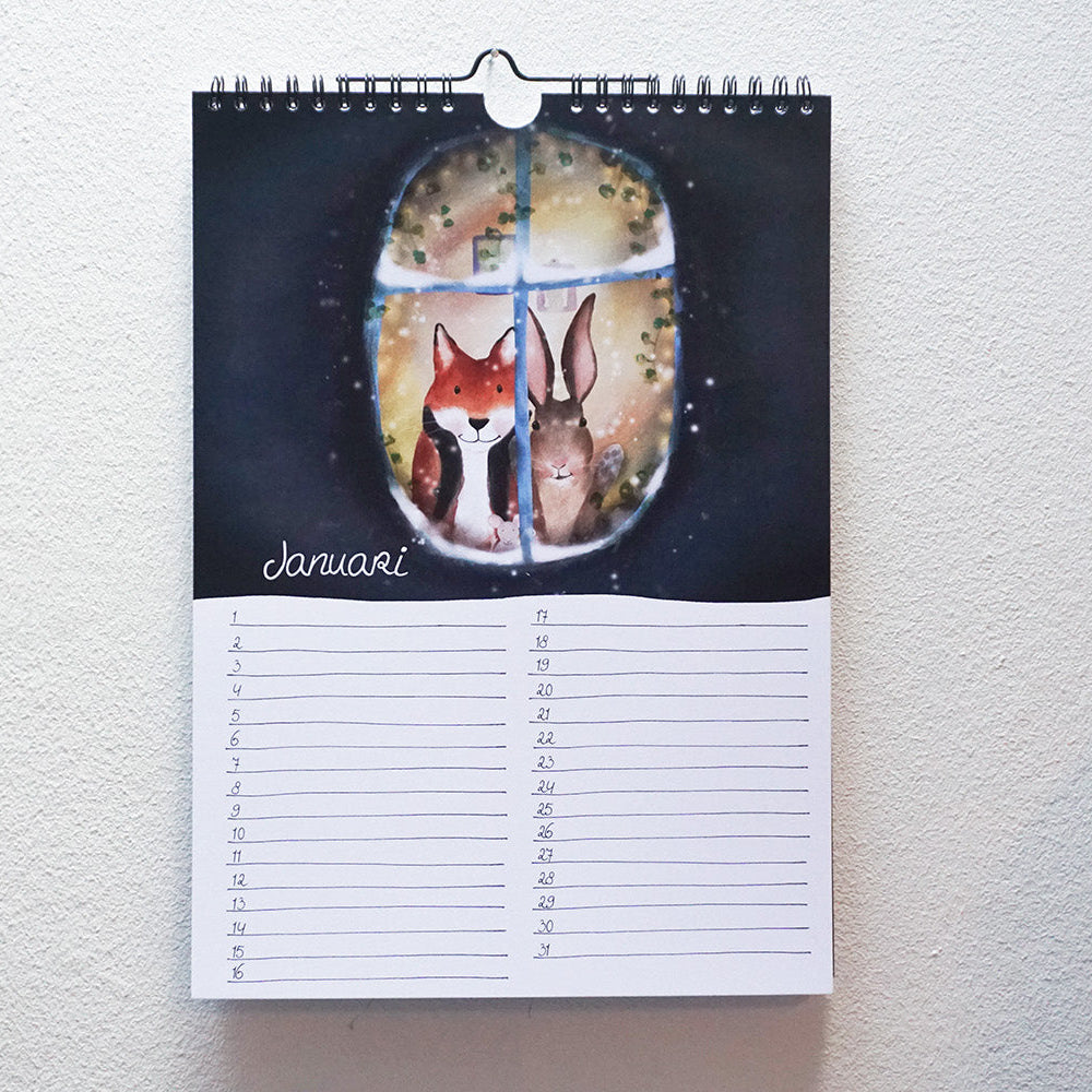 Verjaardagskalender 'Onderweg met vos'