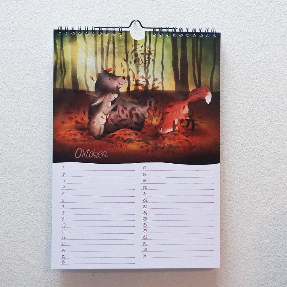 Verjaardagskalender 'Onderweg met vos'