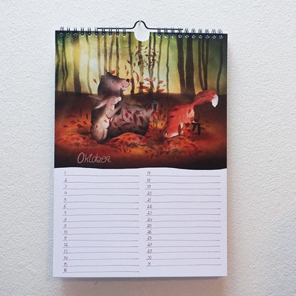 Verjaardagskalender 'Onderweg met vos'