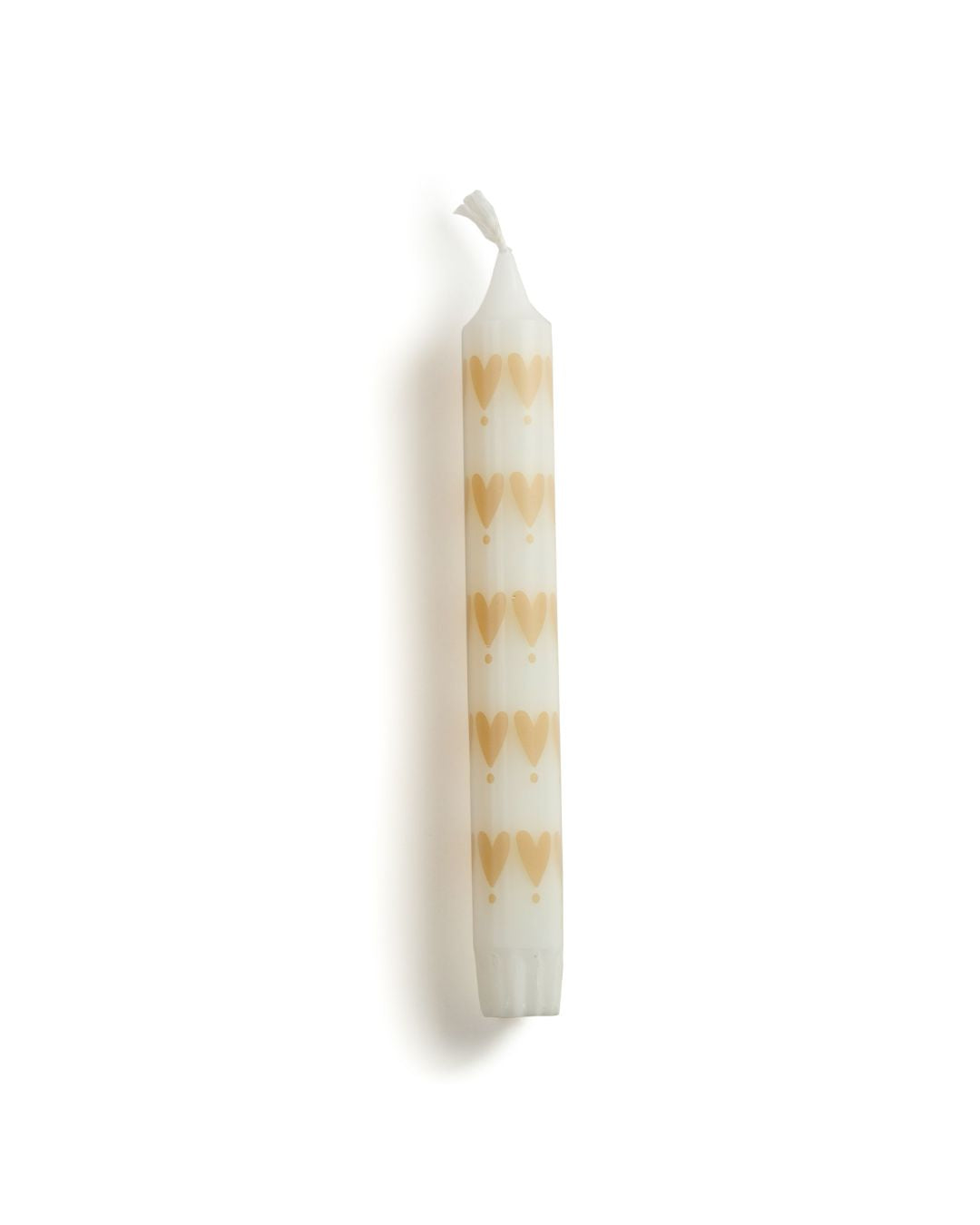 Kaars Hartjes geel