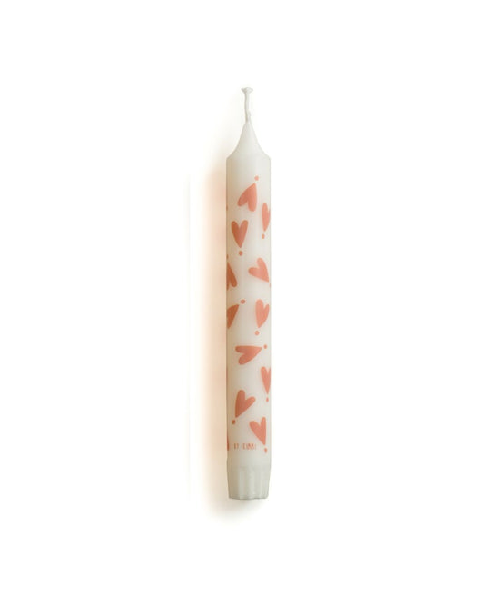 Kaars Hartjes roze