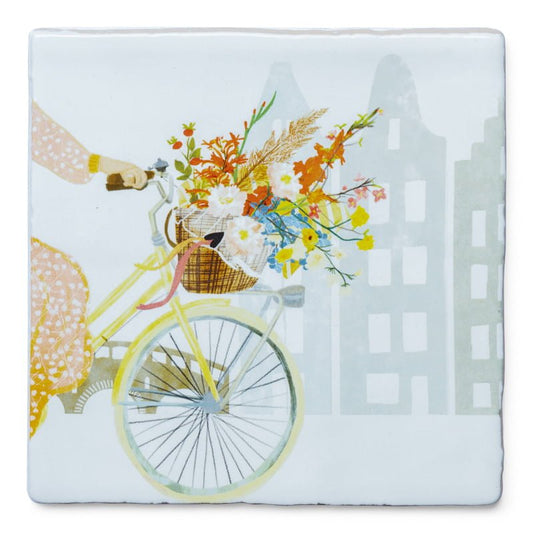 Vrolijkheid in een fietsmand