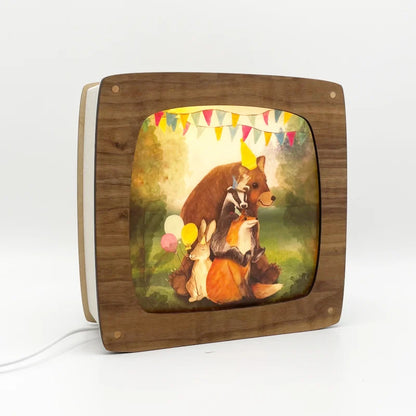 Seizoenenlamp Walnoot