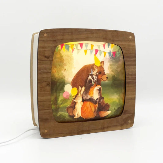 Seizoenenlamp Walnoot