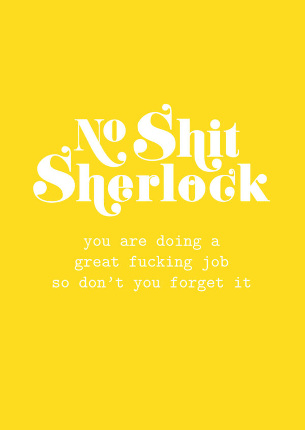 No shit Sherlock – Studio Inktvis