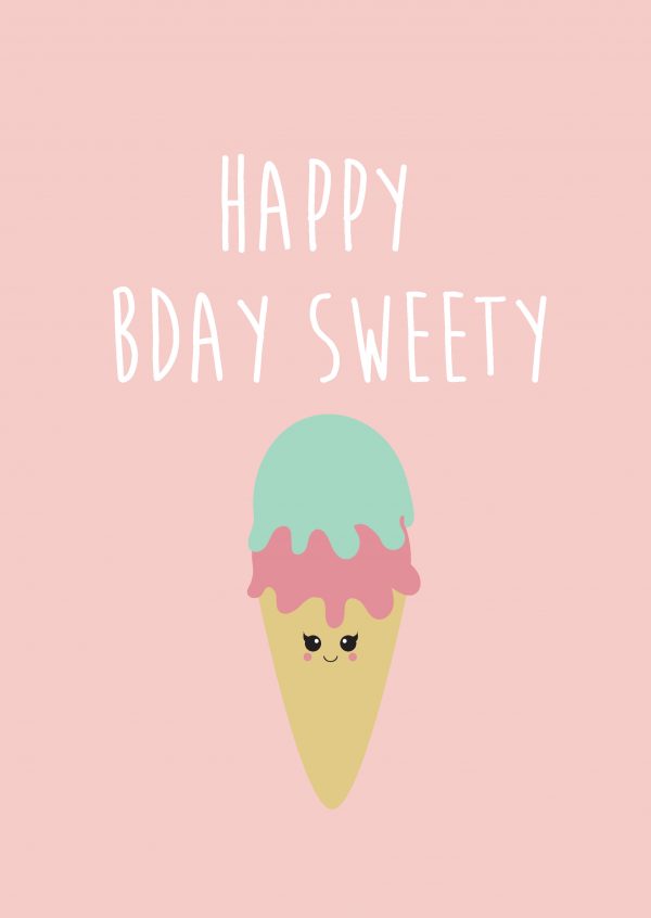 Happy birthday sweety – Studio Inktvis