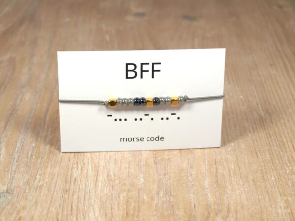 Morse code BFF – Winkel van Indah