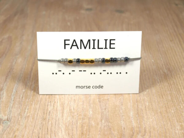 Morse code Familie – Winkel van Indah